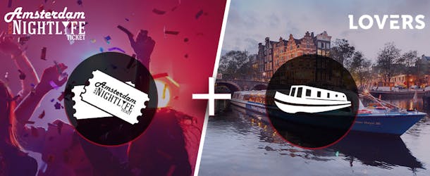 Amsterdam Nightlife y boleto de crucero en barco abierto por el canal